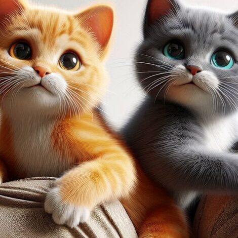 Cats Scratching the New Furniture