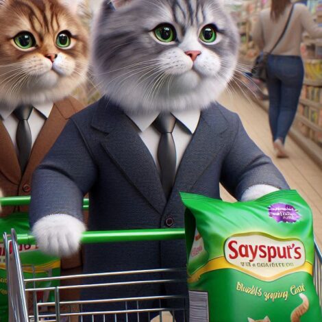 Cats Shopping for Cat Litter