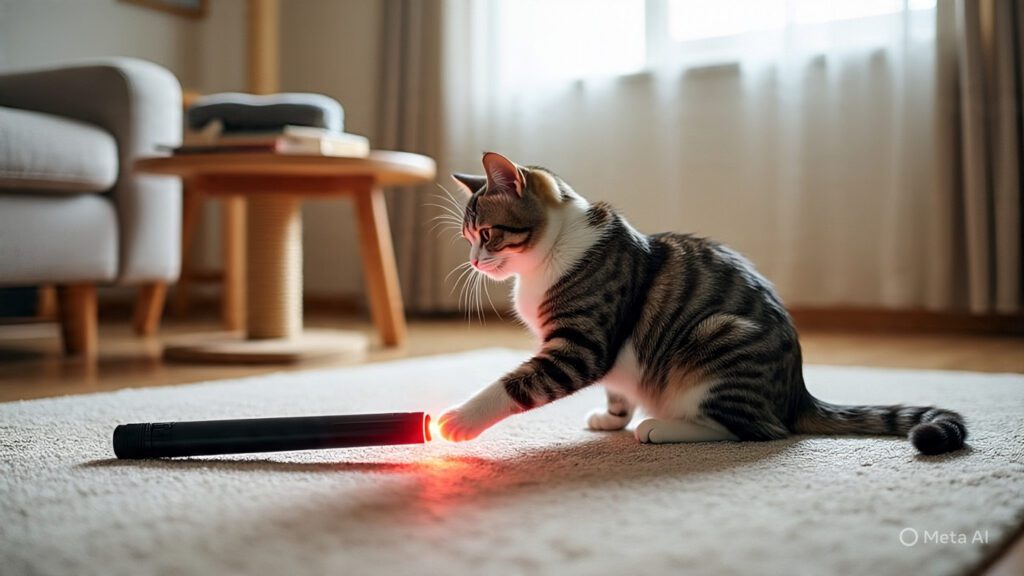 Cat Playing with a Laser Pointer