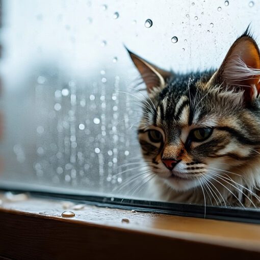 Cat Not Liking the Rain