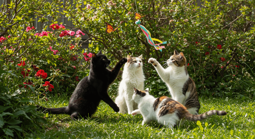 Cats Playing