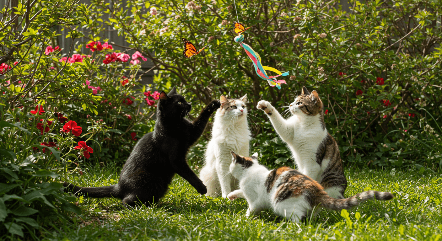 Cats Playing
