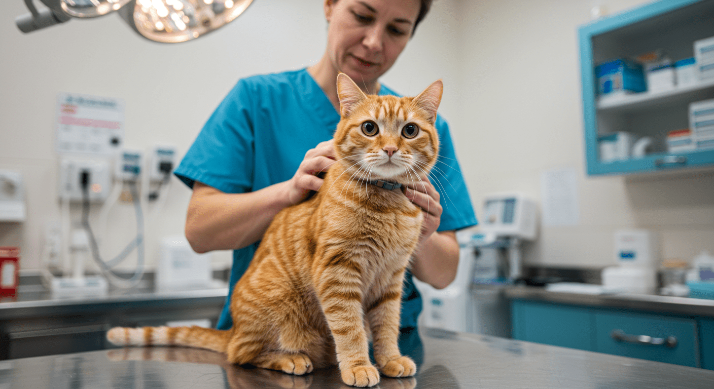 Cat at Veterinary Clinic