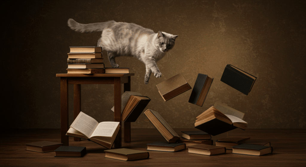 Cat Knocking Things Over