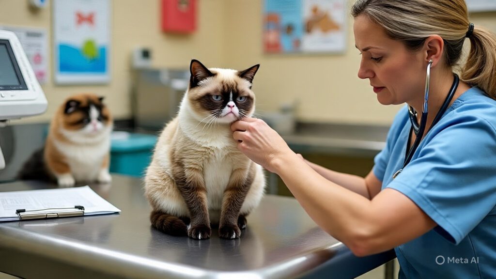 Grumpy Cat at the Vet