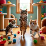 Cats Dancing and Acting Crazy